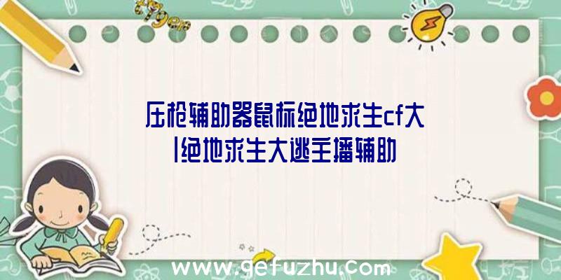 「压枪辅助器鼠标绝地求生cf大」|绝地求生大逃主播辅助